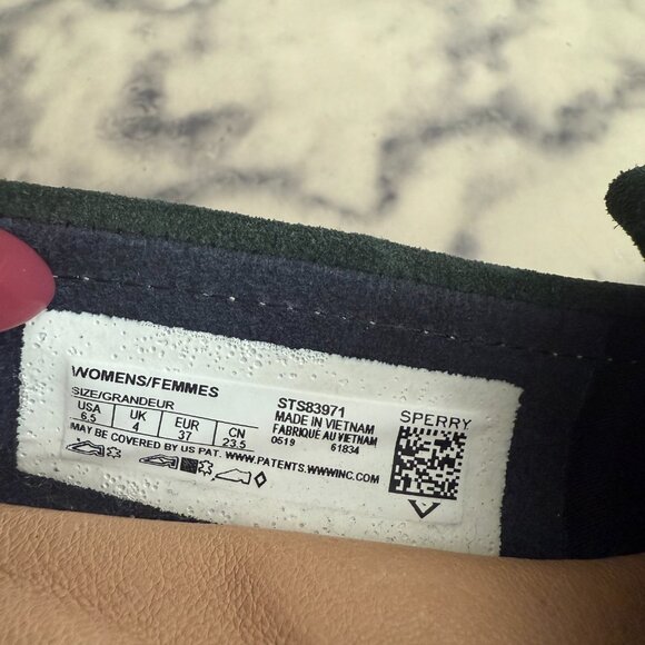 Sperry Navy/Green Seaport Penny Kiltie Loafer Shoes Womens Size US 6.5 - Picture 7 of 7